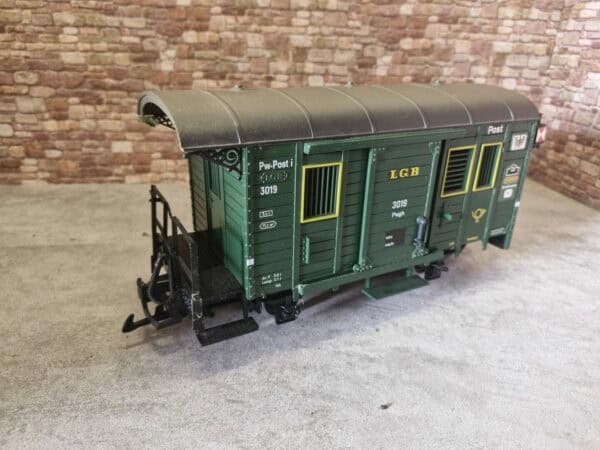 LGB 30190 Gepäckwagen grün Zugschlussleuchten – Bild 3