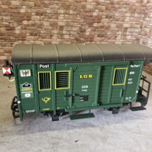LGB 30190 Gepäckwagen grün Zugschlussleuchten