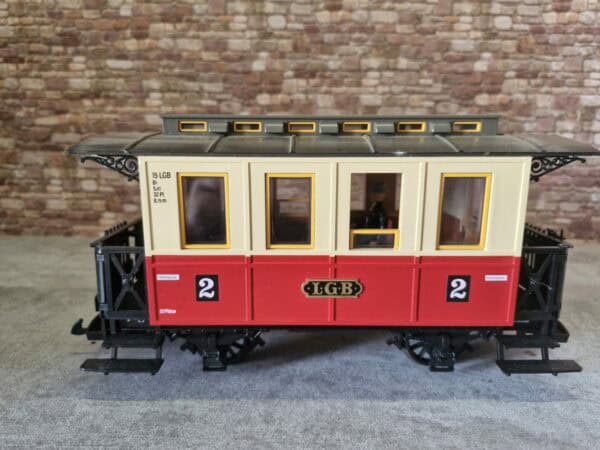 LGB Personenwagen 2.Klasse Rot/Beige