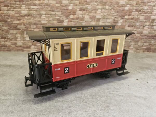 LGB Personenwagen 2.Klasse Rot/Beige – Bild 4