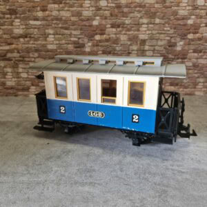 LGB Personenwagen 2.Klasse Blau/Beige