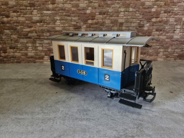 LGB Personenwagen 2.Klasse Blau/Beige – Bild 4